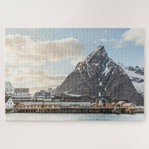 Lofoten Islands Fishing Village Jigsaw Puzzle