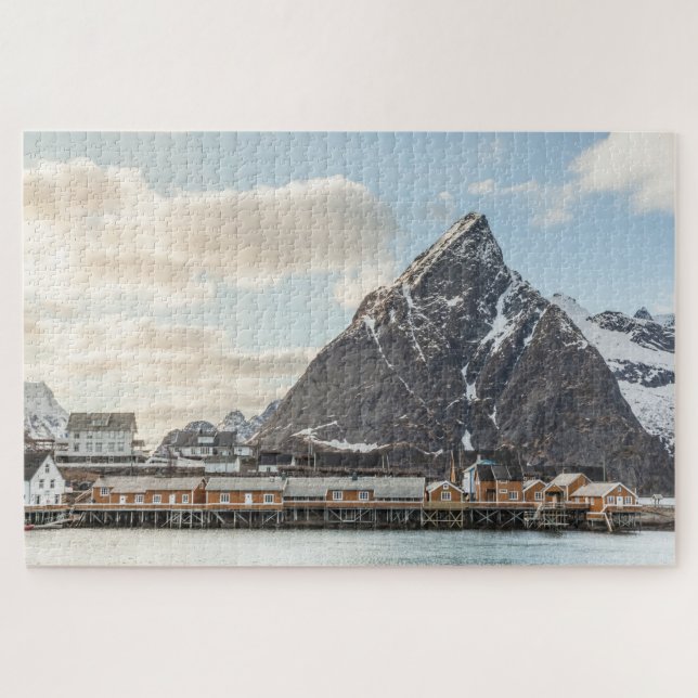 Lofoten Islands Fishing Village Jigsaw Puzzle (Horizontal)