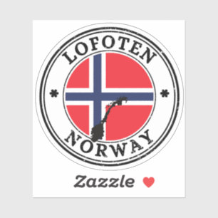 Lofoten Islands Nordland Norway Seal Sticker Round