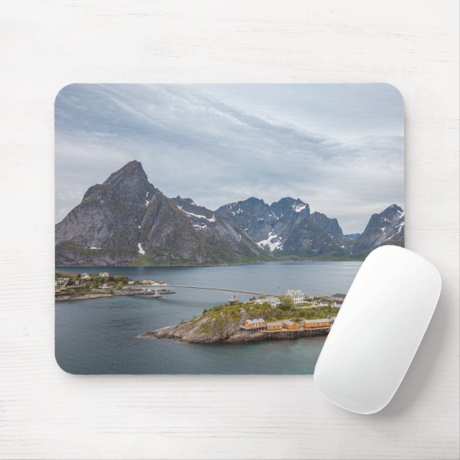 Lofoten Islands Norway Mouse Mat (With Mouse)