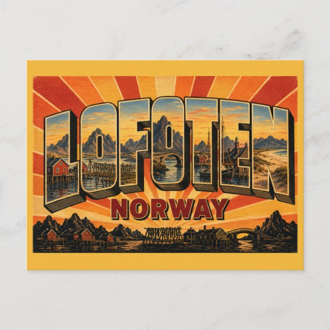 Lofoten Islands Norway Postcard (Front)