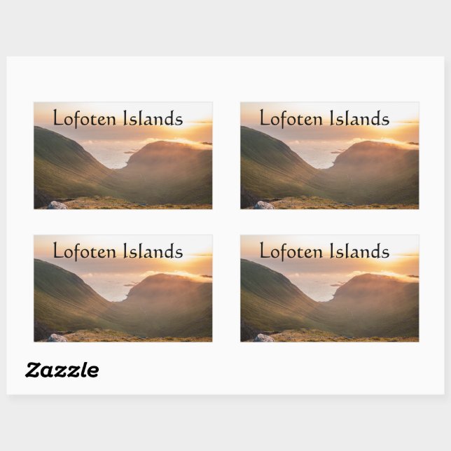 Lofoten Islands Norway Rectangular Sticker (Sheet)