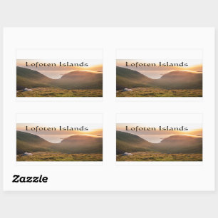 Lofoten Islands Norway Rectangular Sticker