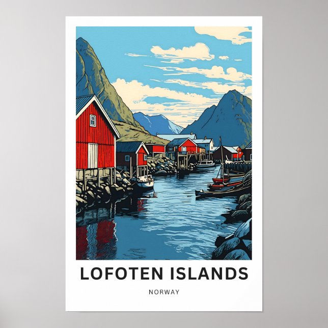 Lofoten Islands Norway Travel Print (Front)