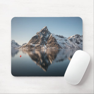 Lofoten Mountain Landscape Photo Mouse Mat