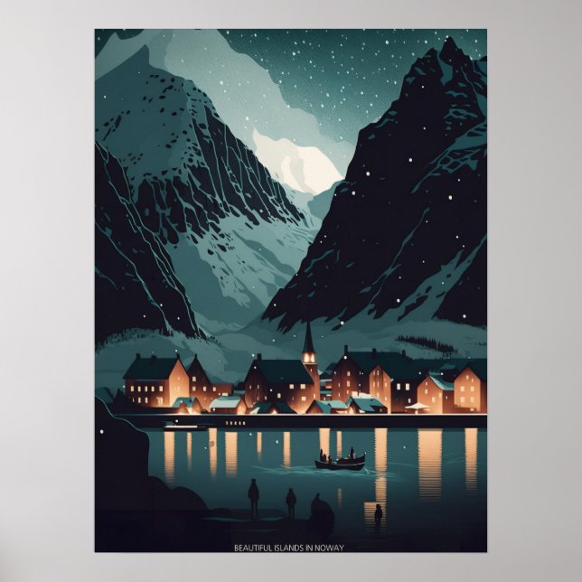 Lofoten Night Poster (Front)
