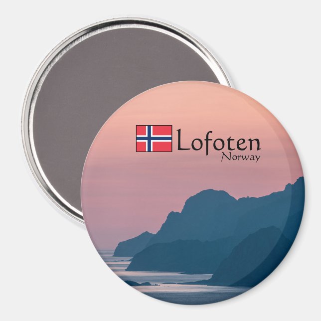 Lofoten Norway Magnet (Front/Back)