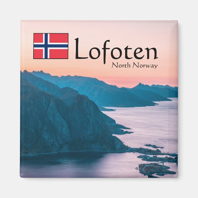 Lofoten Norway Souvenir Magnet (Front)