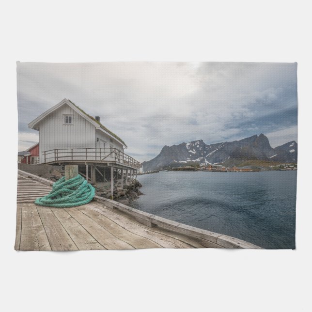 Lofoten Norway Tea Towel (Horizontal)
