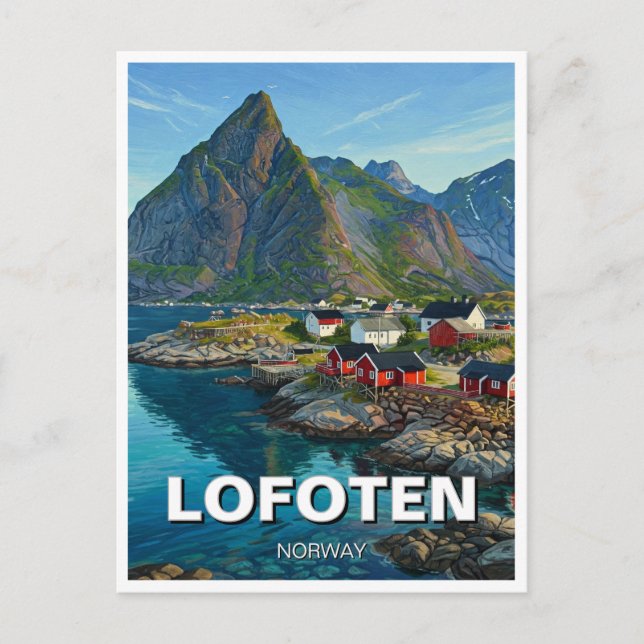 Lofoten Norway Travel Postcard (Front)