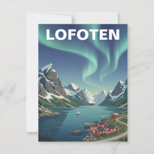 Lofoten Norway Travel Postcard