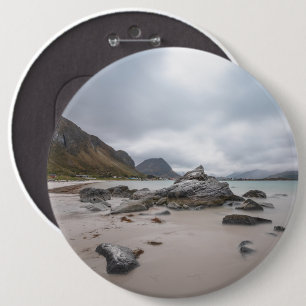 Lofoten Ramberg Beach 6 Cm Round Badge