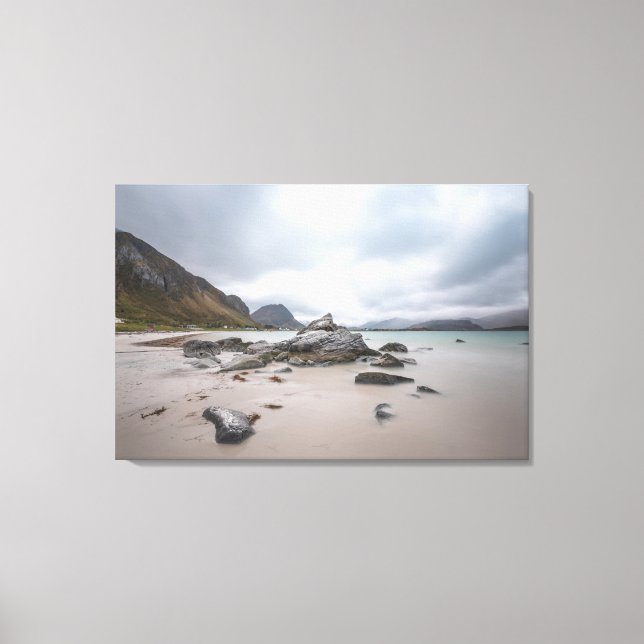 Lofoten Ramberg Beach Canvas Print (Front)