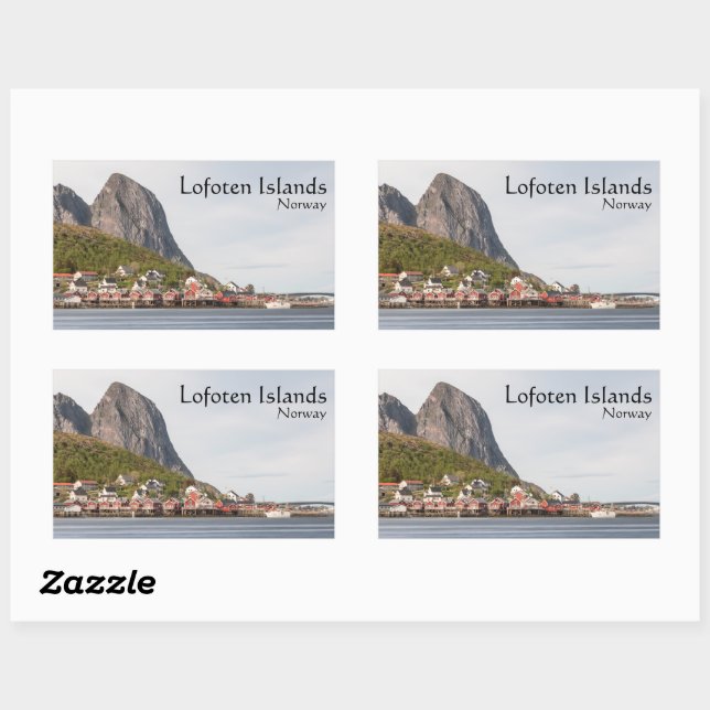 Lofoten Souvenir Rectangular Sticker (Sheet)