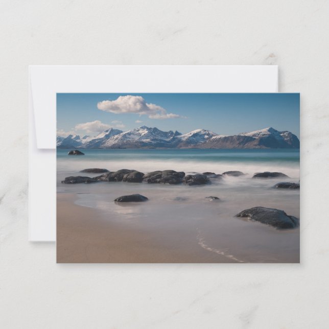 Lofoten Vikten Beach Card (Front)