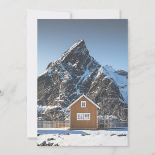 Lofoten Yellow Cabin Card
