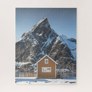 Lofoten Yellow Cabin Jigsaw Puzzle