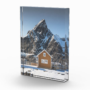 Lofoten Yellow Cabin Photo Block