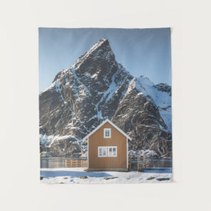 Lofoten Yellow Cabin Tapestry