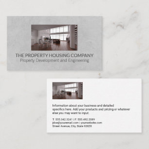 Loft Interior Real Estate Developers Business Card