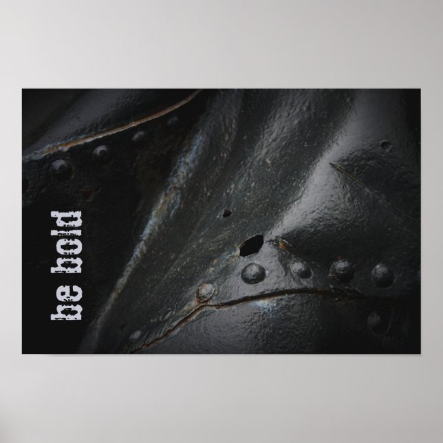 Loft style minimalist black metal poster (Front)