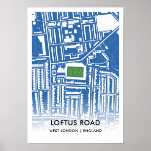 Loftus Road Poster – Home of Queens Park Rangers