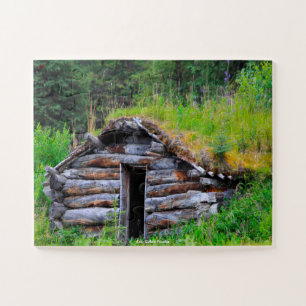 Log Cabin Alaska Jigsaw Puzzle