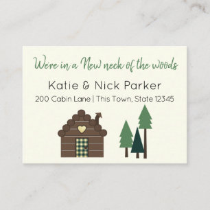 Log Cabin Change of Address Enclosure Card