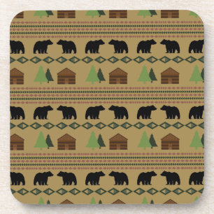 Log Cabin Coaster