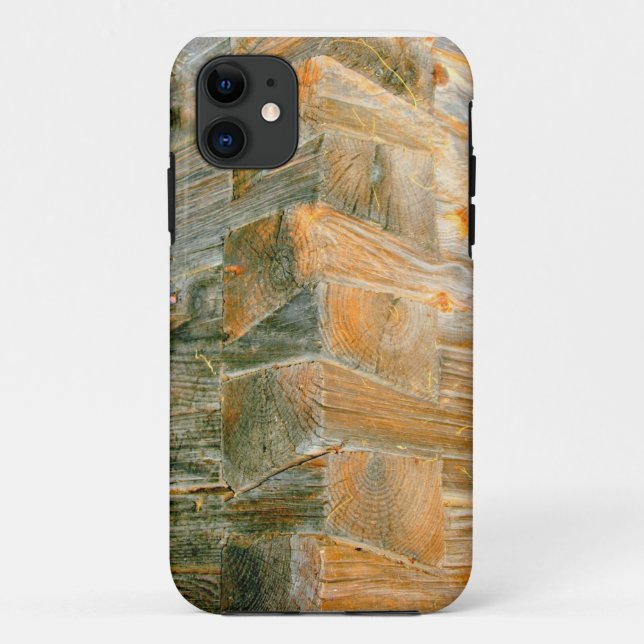 log cabin corners Case-Mate iPhone case (Back)