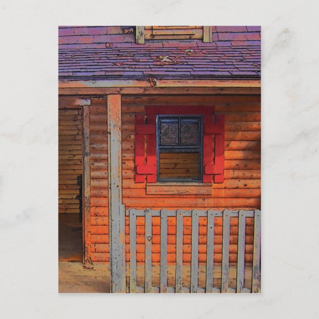 Log Cabin Home Postcard (Front)