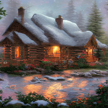 Log Cabin in the Wood Jigsaw Puzzle