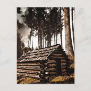 LOG CABIN IN THE WOODS POSTCARDS