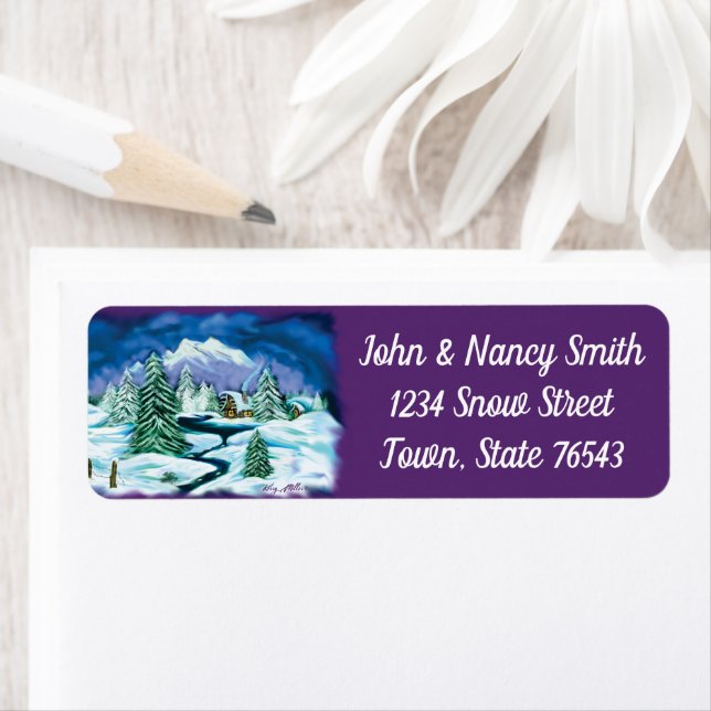 Log Cabin Label (Insitu)