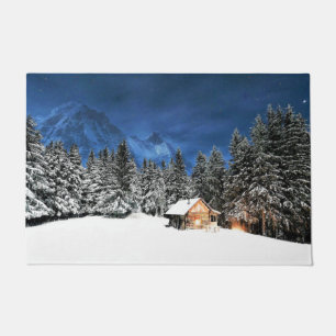 Log Cabin Mountain View Doormat