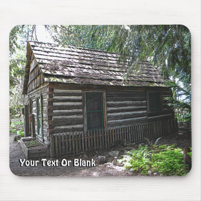 Log Cabin Mouse Mat (Front)