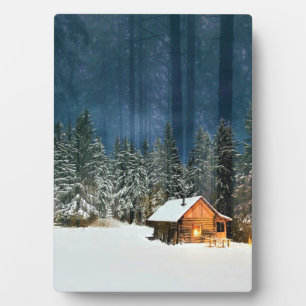 Log Cabin Plaque