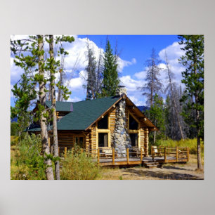 Log cabin poster