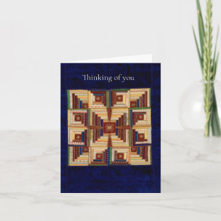 Log Cabin quilt Card