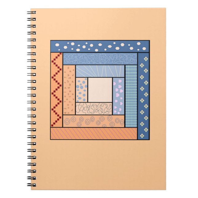 Log Cabin Quilt Notebook (Front)
