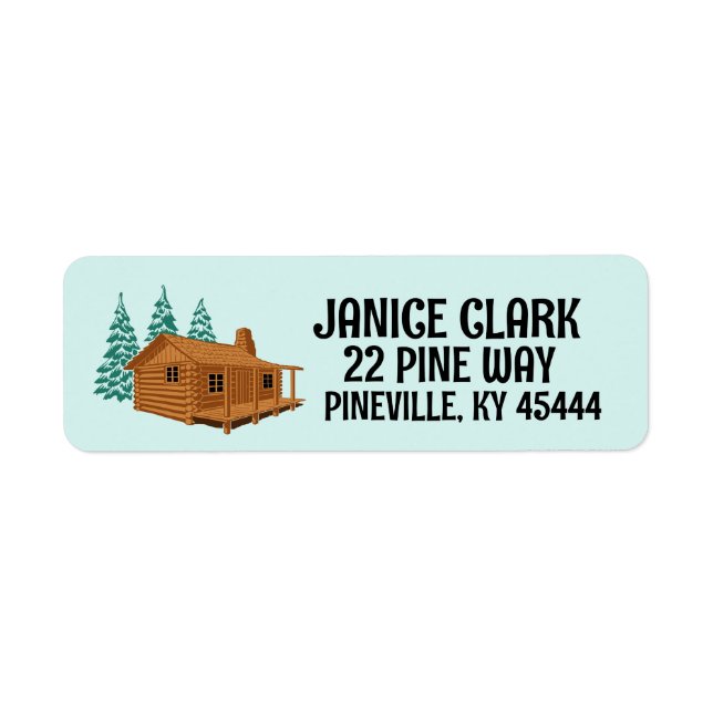 LOG CABIN RETURN ADDRESS LABELS (Front)