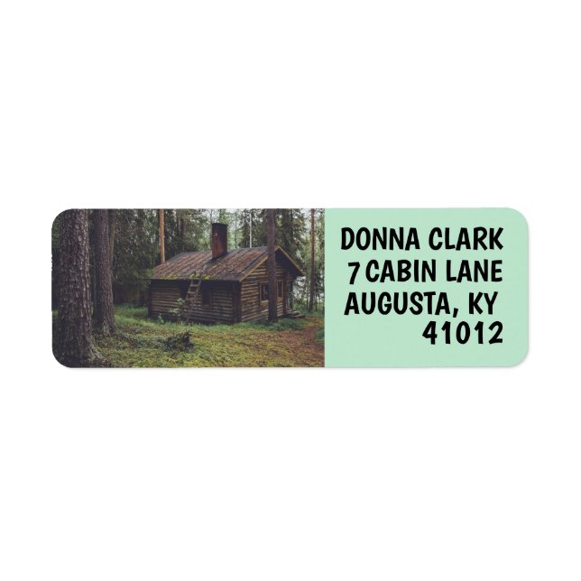 LOG CABIN RETURN ADDRESS LABELS (Front)