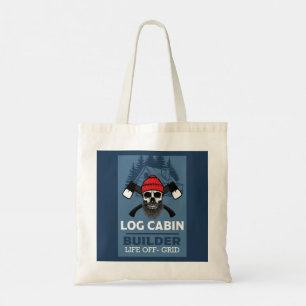 Log Cabin Tiber Frame Builder Tote Bag