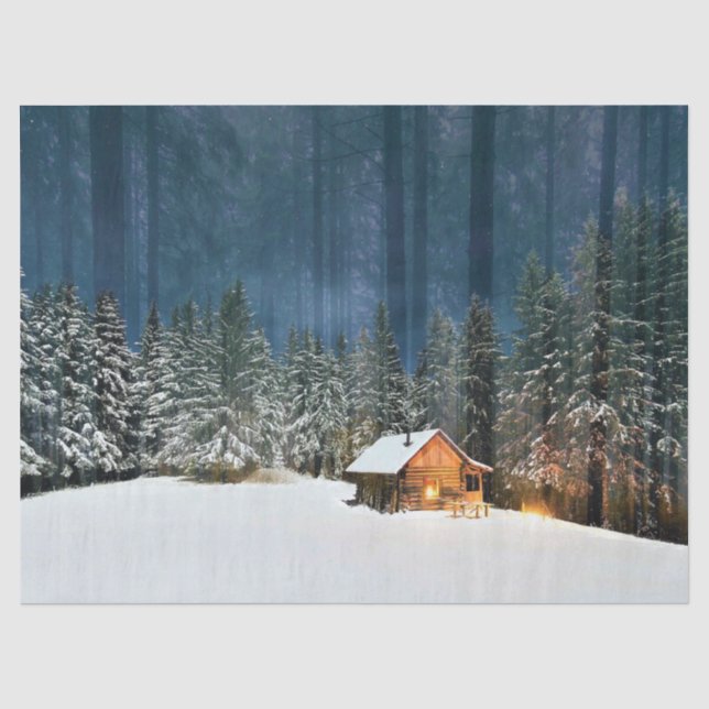 Log Cabin Tissue Paper (Front)
