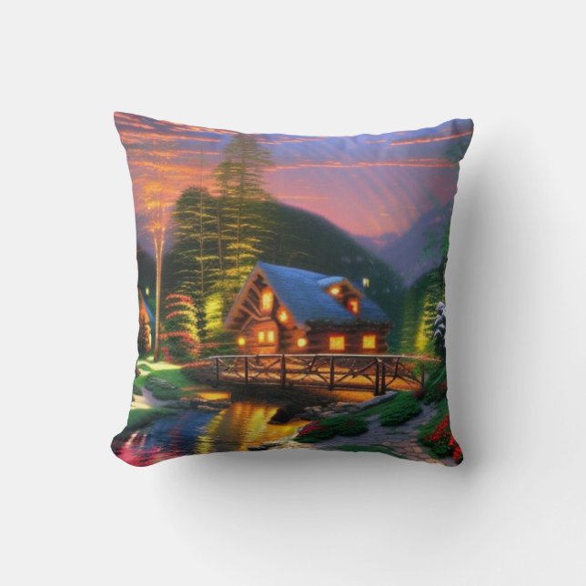 Log Cabin Vibes Cushion (Front)