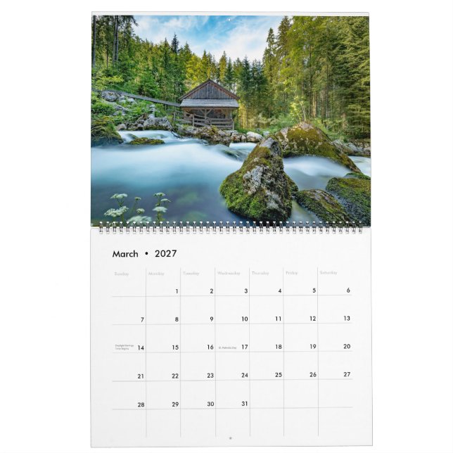 Log Cabin Whispers: A Year of Rustic Retreats  Calendar (Mar 2027)