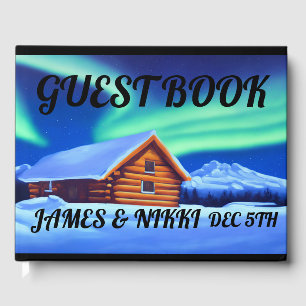 LOG CABIN WINTER WEDDING Guest Book