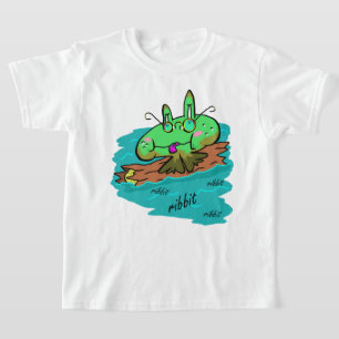 Log Frog Ribbit 1 T-Shirt