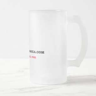 Log on Telnet - Glass Beer Mug