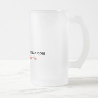 Log on Telnet - Glass Beer Mug